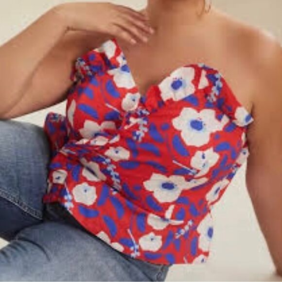 New Anthropologie Hutch Ruffle top size 8 
NWOTânever wornâbefore 
Zip on side - Picture 5 of 9